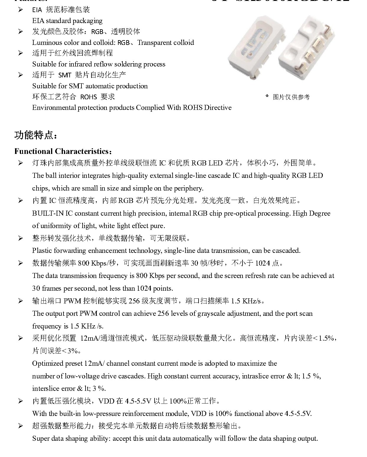 JY-SK3010RGBC-12-I3W19 包装