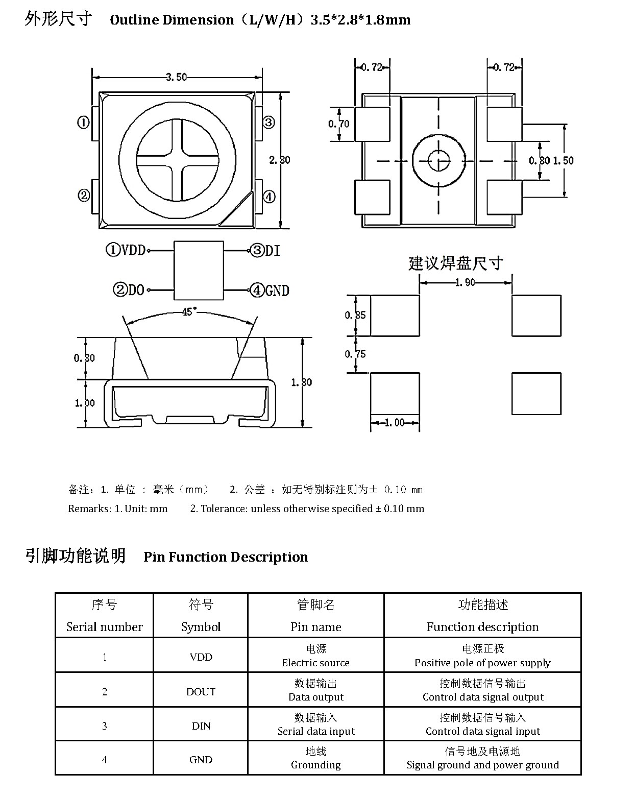 JY-SK3528RGBC-12-2309033 外形尺寸图