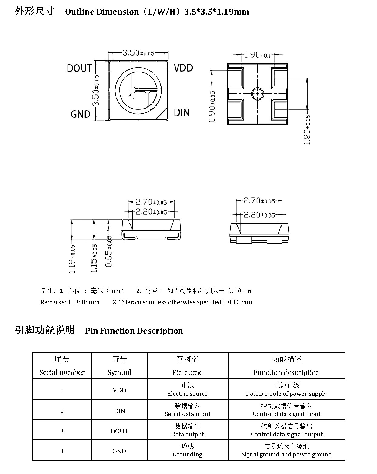 JY-SK3535RGBC-12-2812C12A12-5VFZ 外形尺寸图