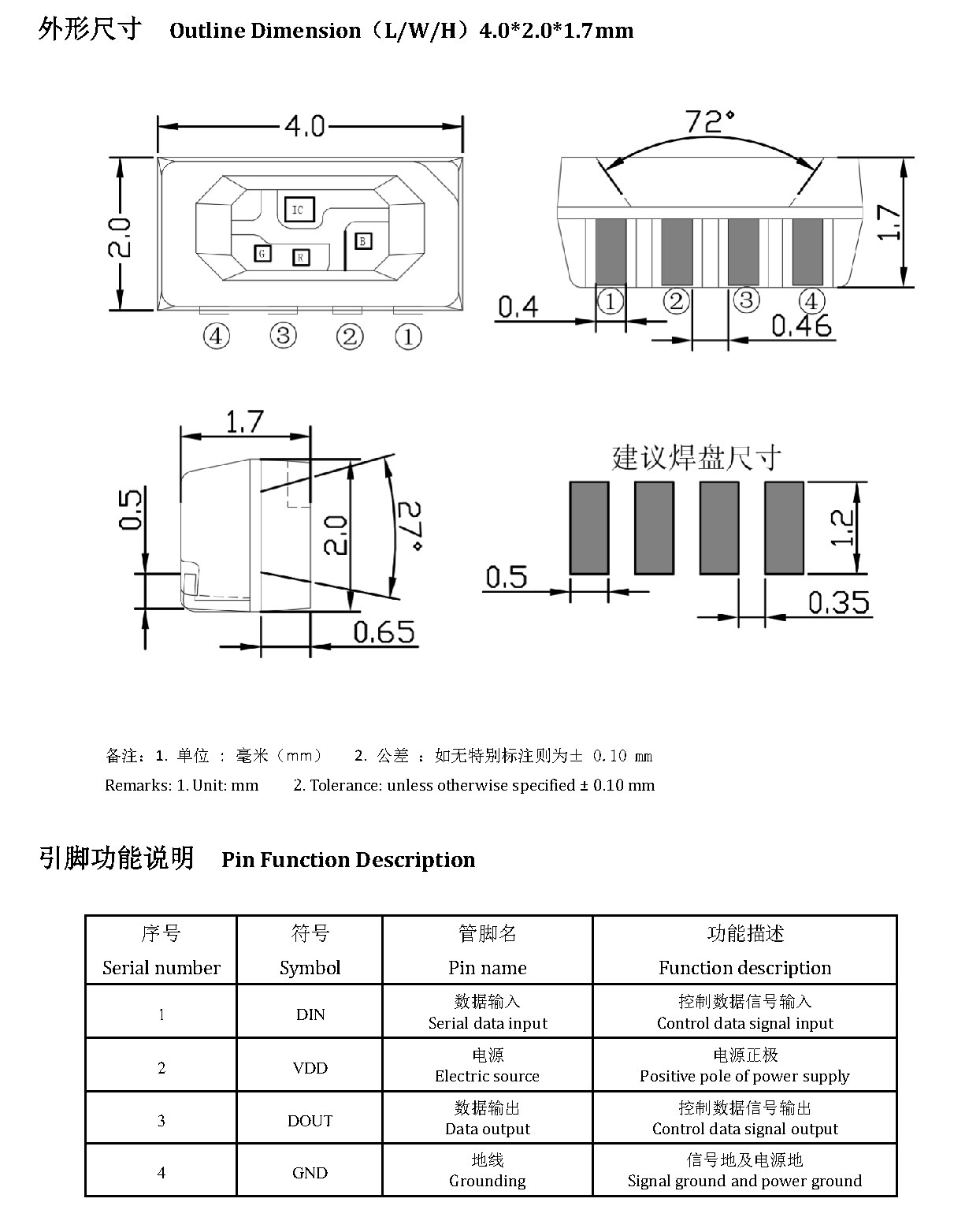 JY-SK4020RGBC-05-21105 外形尺寸图