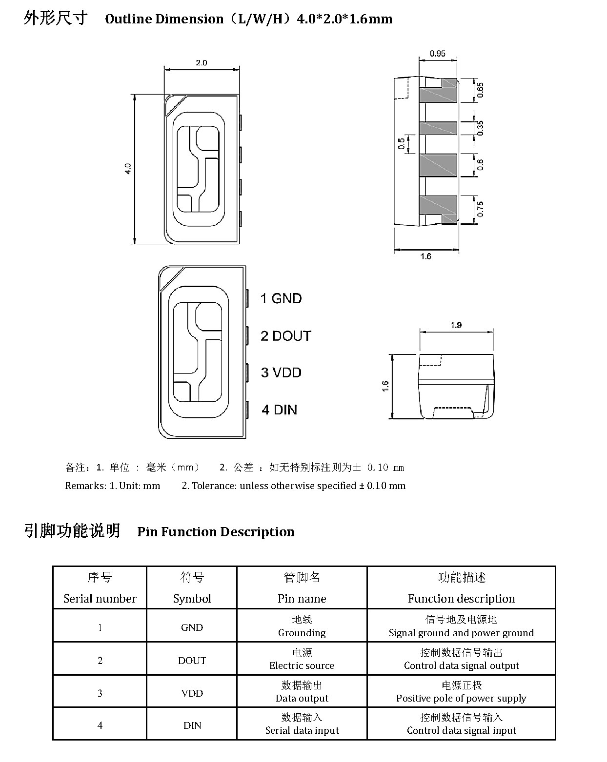 JY-SK4020RGBC-12-RT70-I3W1 外形尺寸图