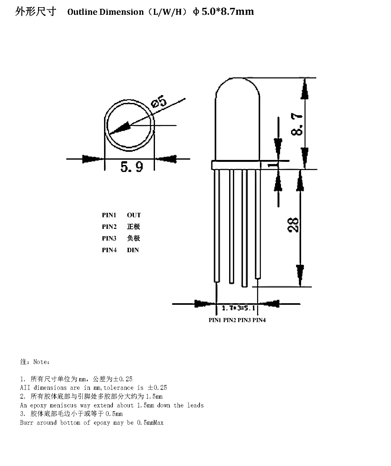 JY-SKF5RGBD 外形尺寸图