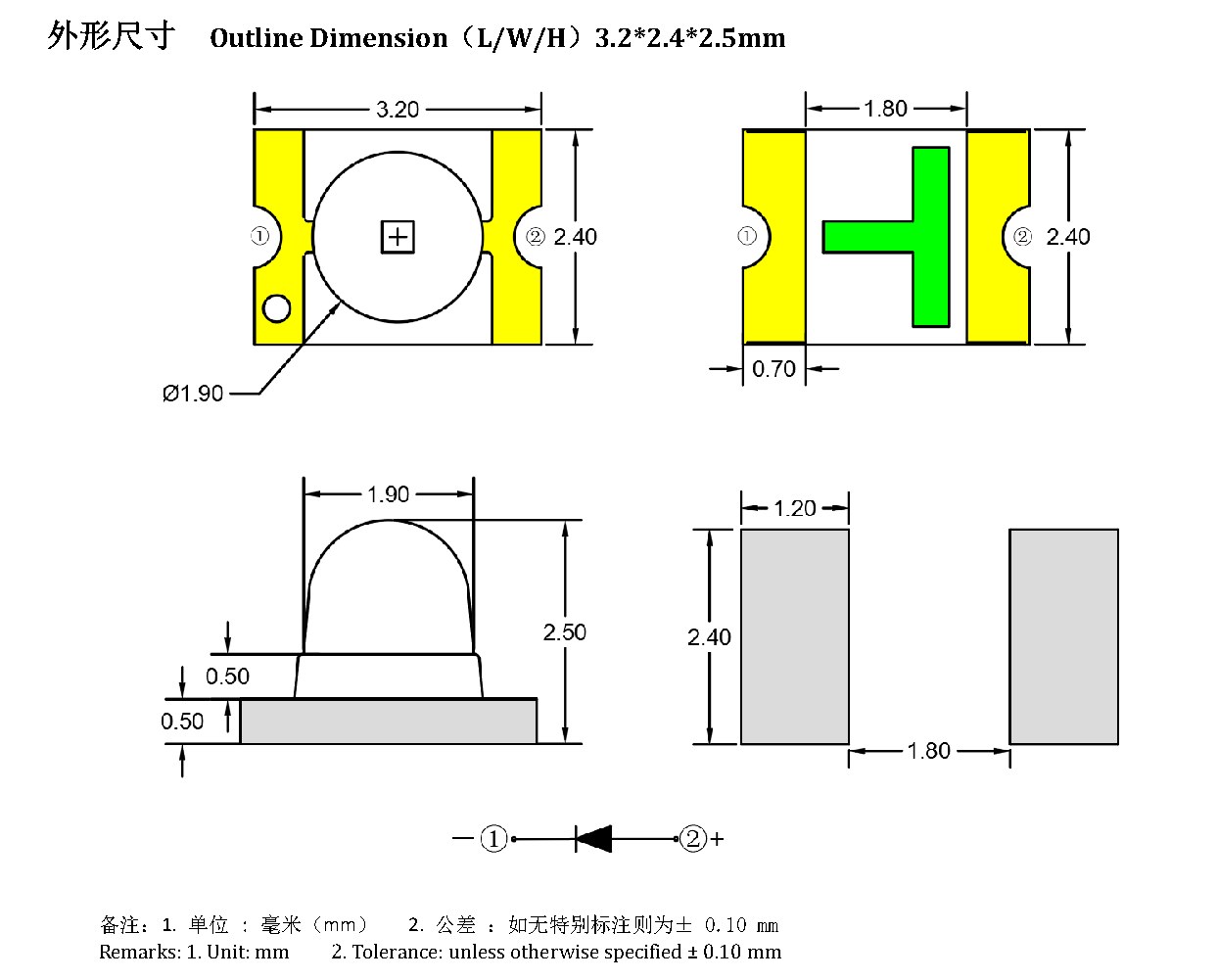 Z3224UBC-Q 外形尺寸图