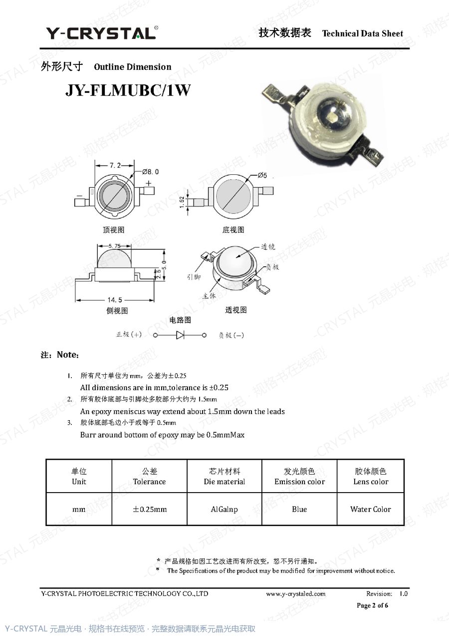 DIP-1W-9 规格书 第1页