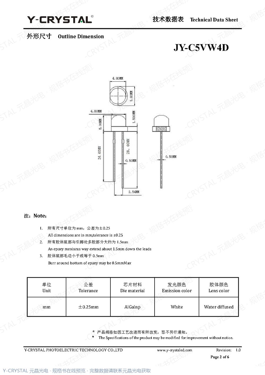 DIP-C5-10 规格书 第1页