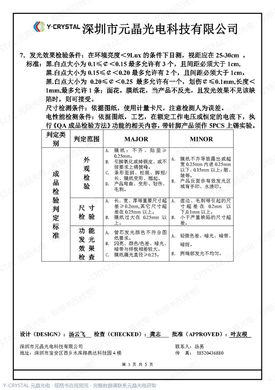 YJ-12095W03 规格书 第4页