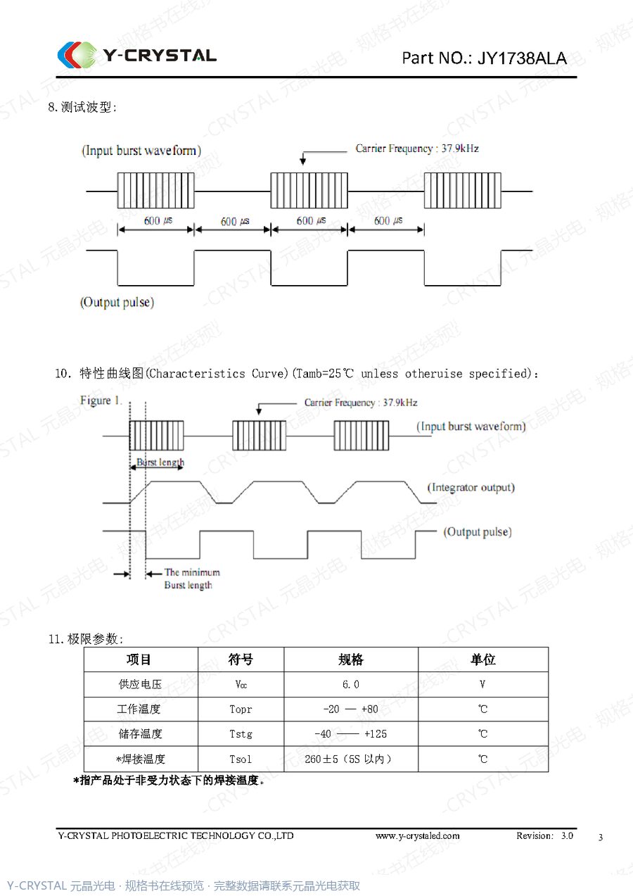 IR-1738ALA 规格书 第3页