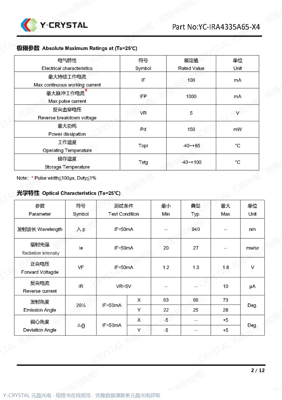 IRA4335A65 规格书 第1页