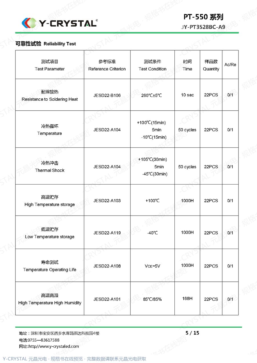 JY-PT3528BC-A9 规格书 第3页
