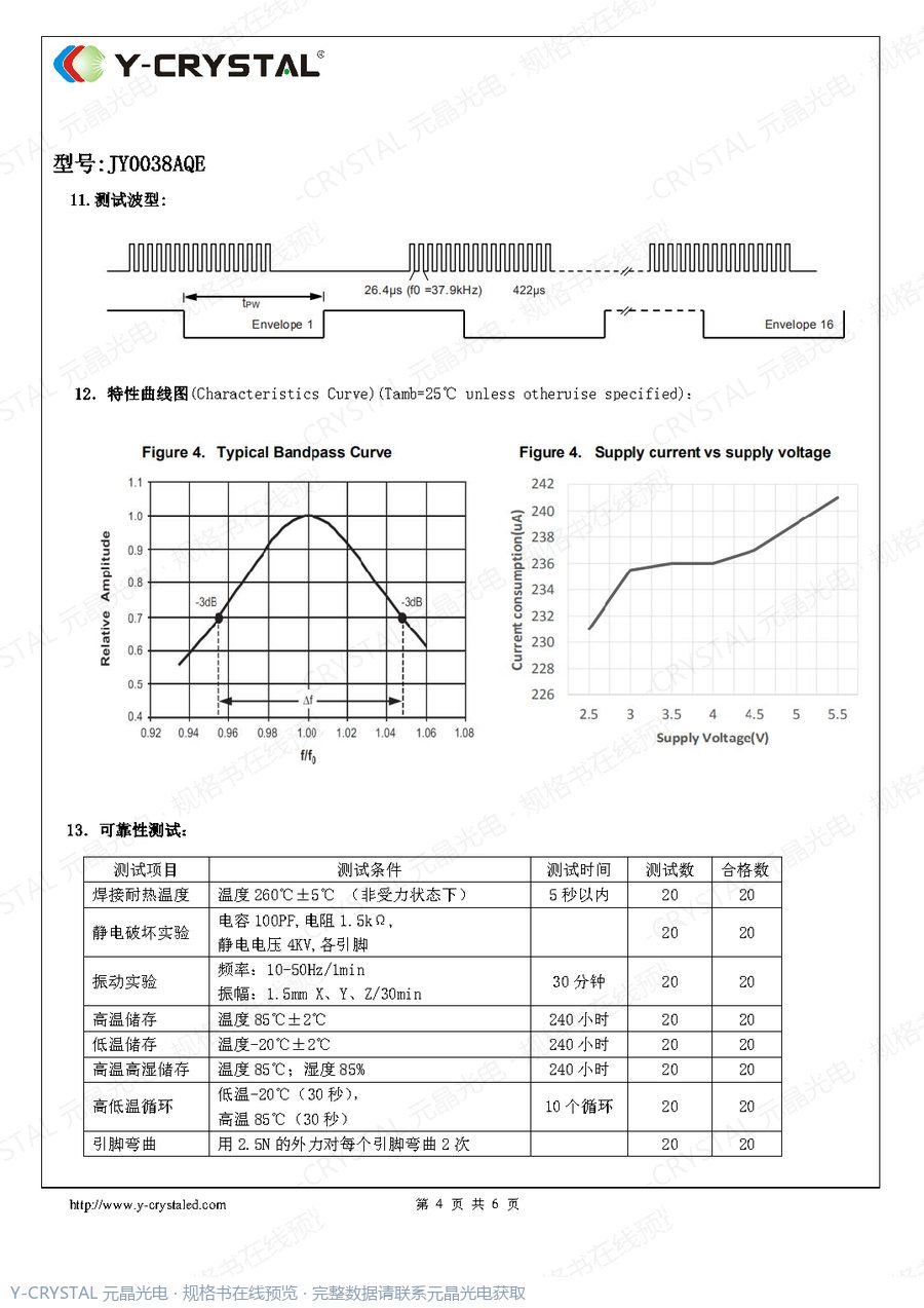 JY0038AQE 规格书 第3页
