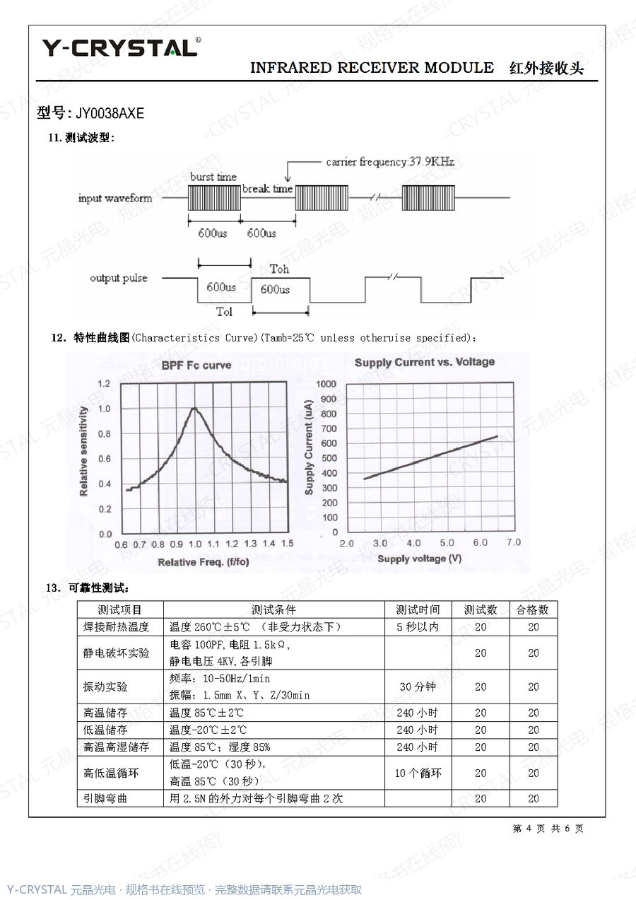 JY0038AXE 规格书 第3页