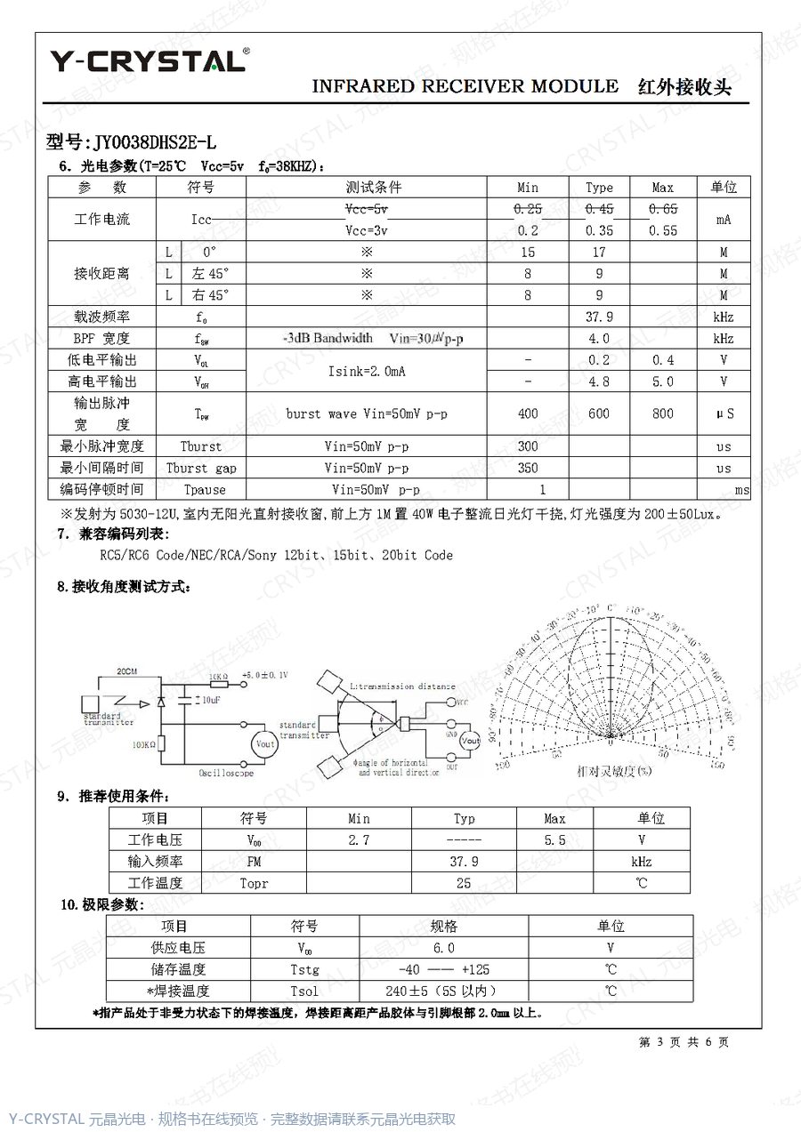 JY0038DHS2E 规格书 第2页