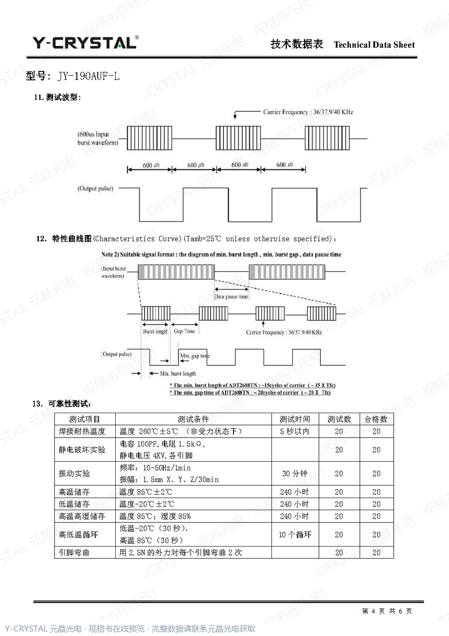 JY190AUF 规格书 第3页