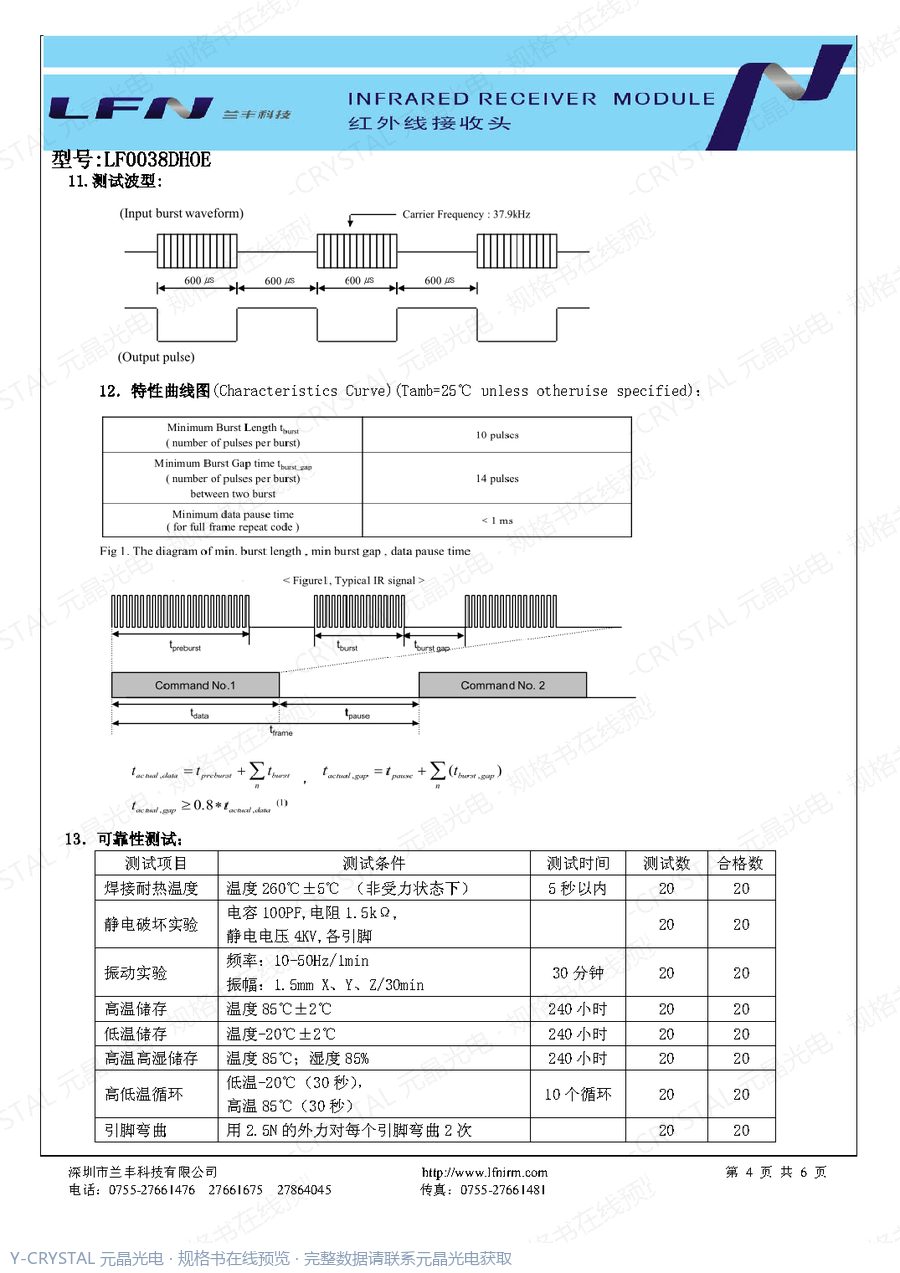 LF0038DHOE 规格书 第3页