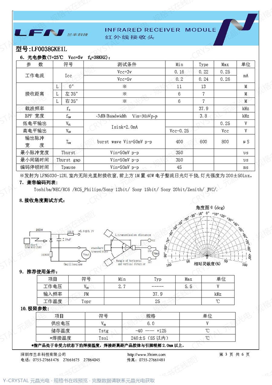 LF0038GKE1L 规格书 第2页