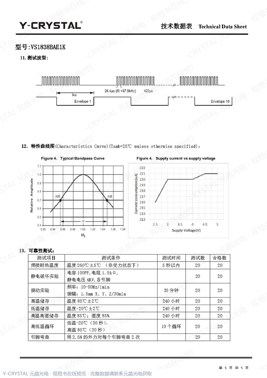 VS1838BAE1K 规格书 第2页