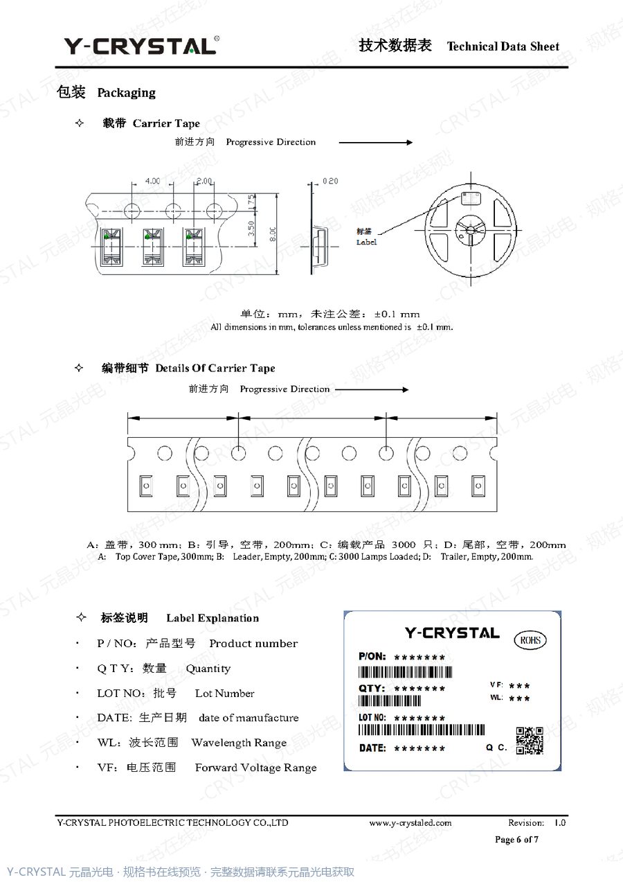 Z1205IR850 规格书 第5页