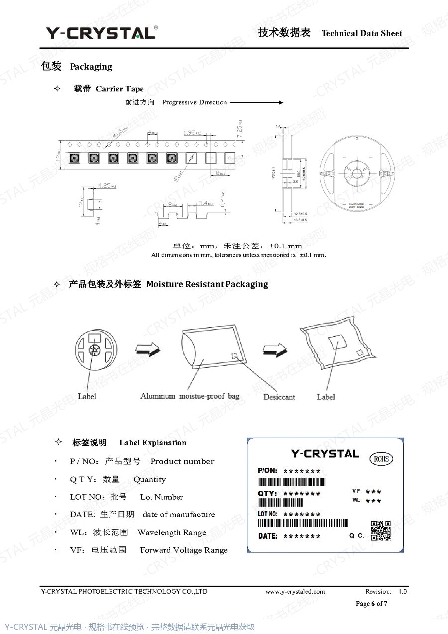 Z3535IR850 规格书 第5页
