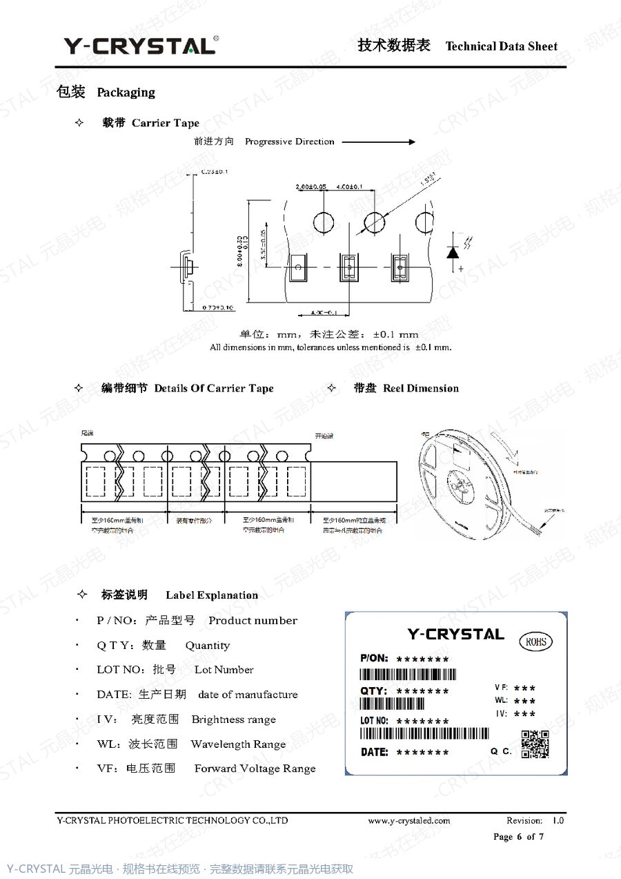 JY-Z0603UIBD 规格书 第5页