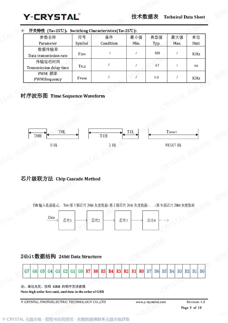 JY-SK1204RGBC-05 规格书 第4页