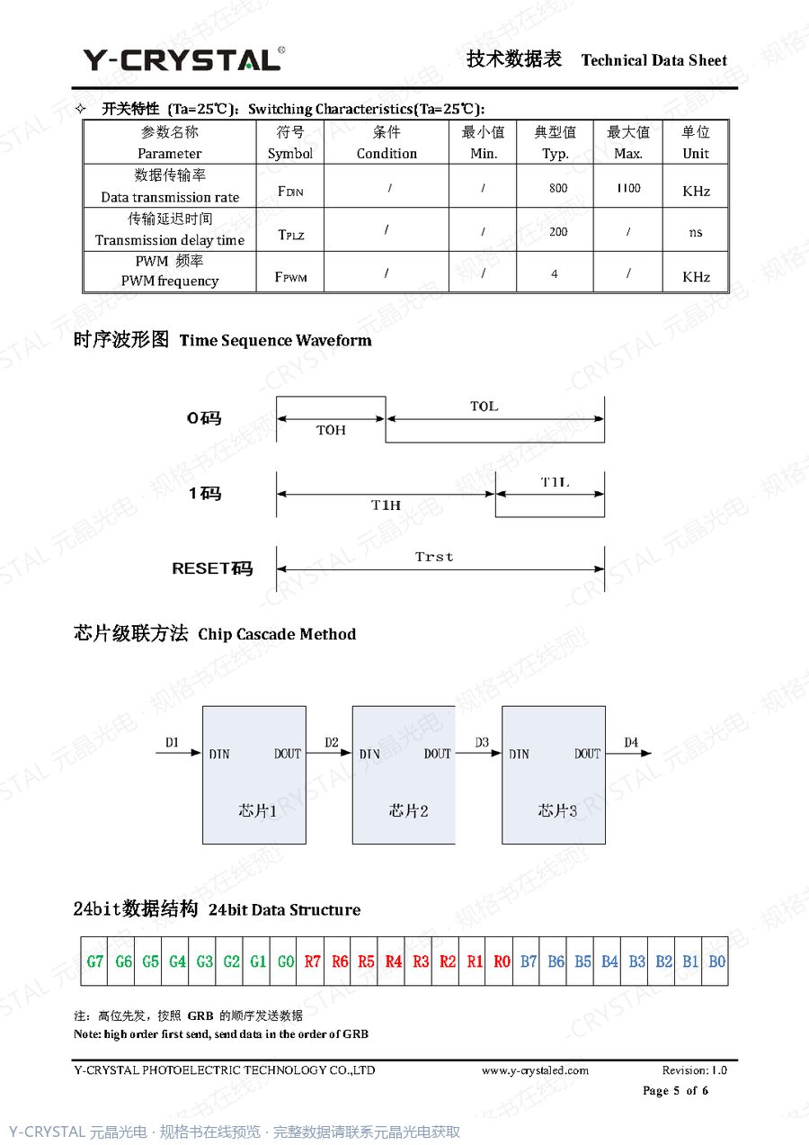 JY-SK1209RGBD-12-H26 规格书 第4页