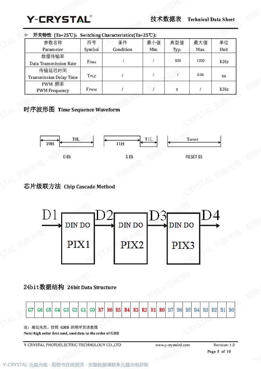 JY-SK6028RGBD-2 规格书 第4页