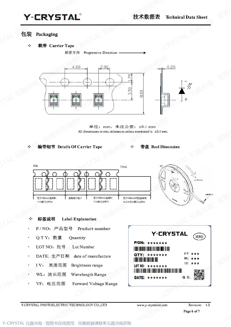 Z0805UBC 规格书 第5页